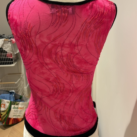 Channel1 One sparky beaded pink top size XS - Picture 6 of 9